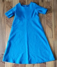 AMISH GIRL'S BLUE DRESS -HANDMADE 20'' BUST 24 1/2'' LONG