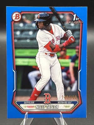 2026 Bowman Nelly Taylor /150 Boston Red Sox #BP-65 Blue Paper