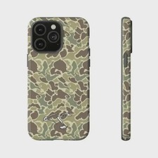 Waterfowl Duck Camo Phone Tough Case, Gift For Hunter Fans V2