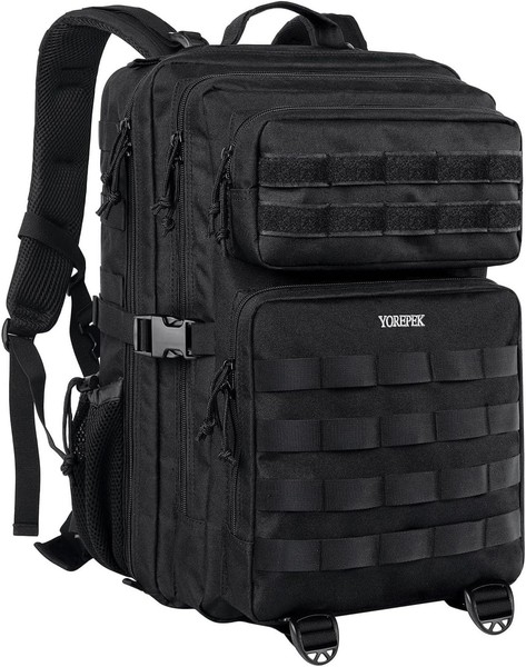 MilitäR Rucksack 50L Taktisch Wasserdicht Molle Outdoor Camping Herren Schwarz-image