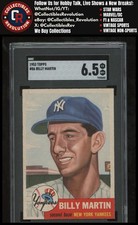 1953 Topps #86a Billy Martin New York Yankees SGC 6.5