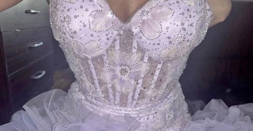 Mermaid Lavender Prom Dress (Check Description)