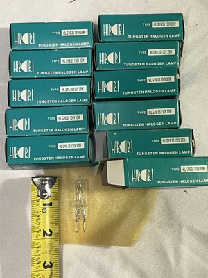 (11) Tungsten Halogen HL GY6 Lamp Bulb GY6.35 130V 35W double-pin HIRORI