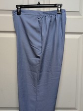 Vtg Women Pants Size 12 Sky Blue  2 Side  Pockets  Alfred Dunner