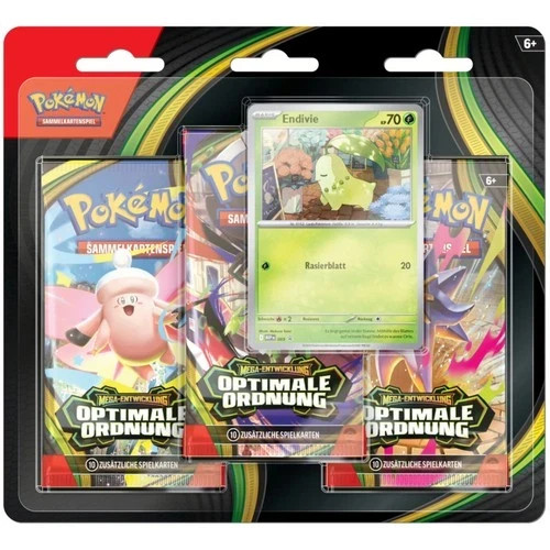Pokémon 2026 Mega-Entwicklung Optimale Ordnung (ME03) 3-Pack-Blister Deutsch NEU