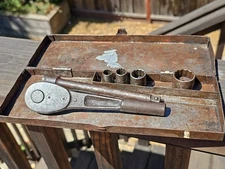 Vintage None Better Socket Ratchet Set 3/8" drive 1930s? USA