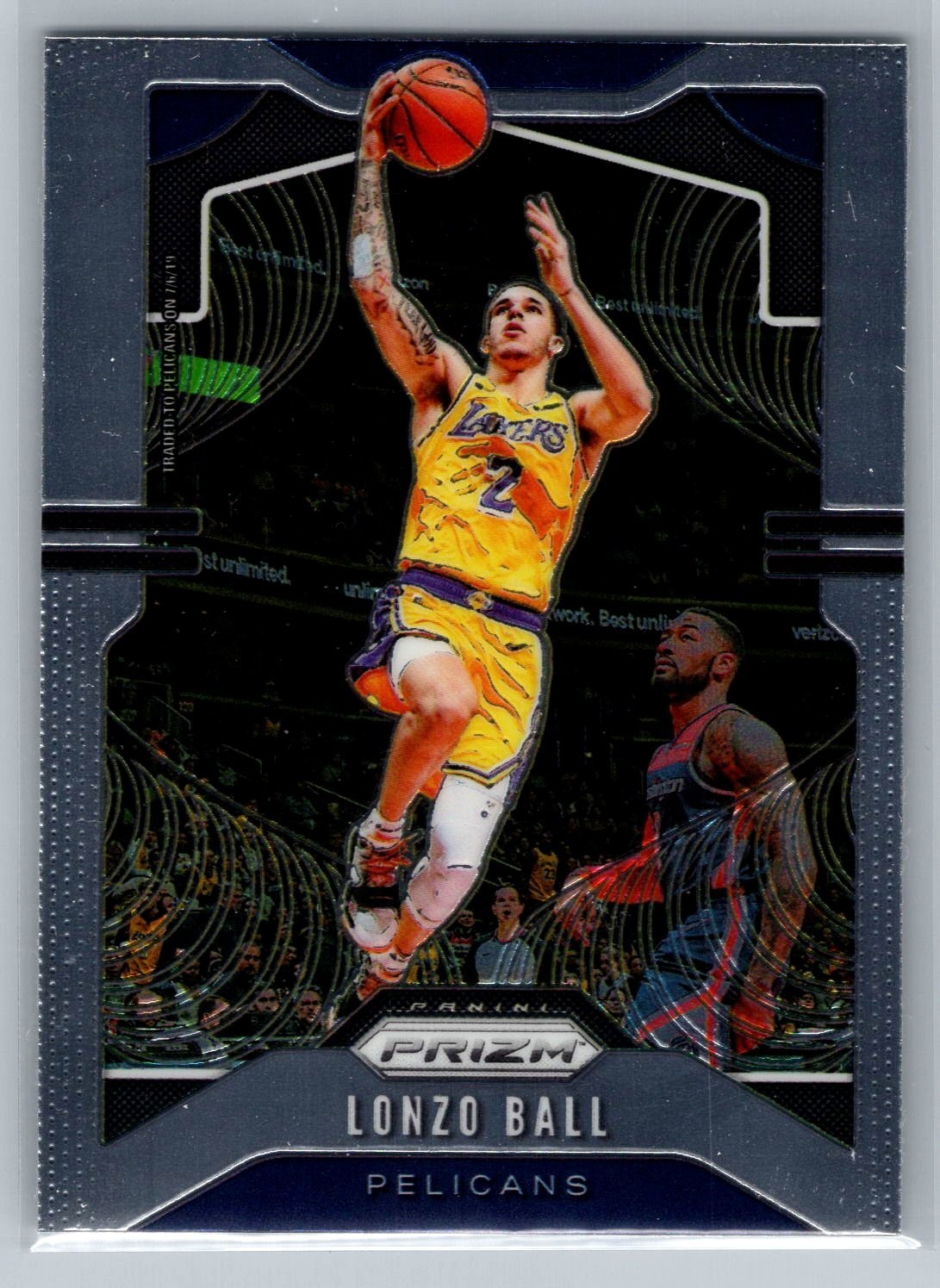 Lonzo Ball #239 Basketball Cards 2019 Panini Prizm trading card — raw and PSA graded price guide