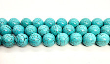 Light Blue Turquoise Howlite 18 mm Round Beads