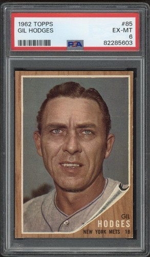 1962 Topps Gil Hodges #85 card