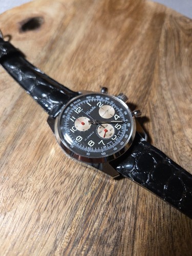 RIVALLE Swiss Made 17 Jewels Chrono Winding Swiss 4 Repair Lot 1 - Imagen 3 de 9
