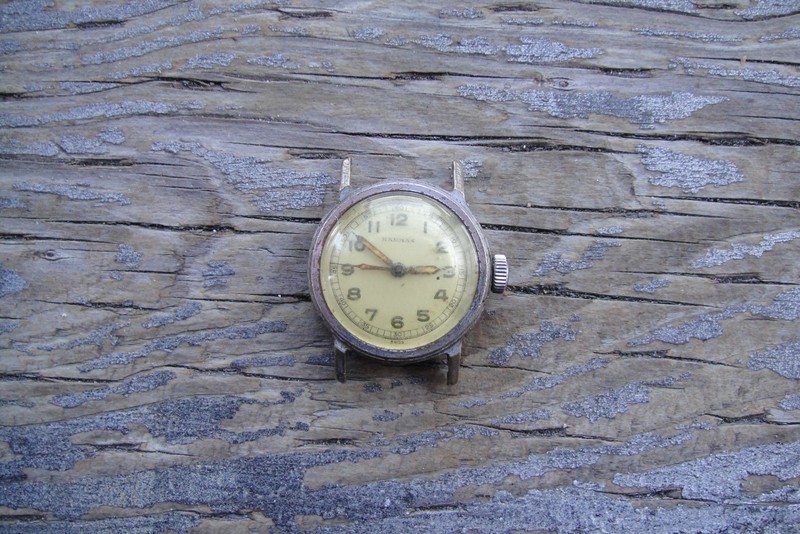 28, 5 mm Vintage military HARMAN Swiss Made Watch PARTS REPAIR