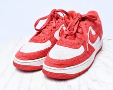 Nike Air Force 1 Low GS 'Valentine's Day Fleece Red White Sneakers Sz 6.5 Y