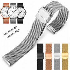 Stainless Steel Milanese Watch Strap 18-24mm Quick Release Mesh Bracelet UK,