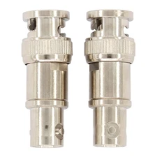 MOTOKU 2X Copper Adapter 50Ohm 38.5mm Insert Type BNC Feed Through Terminator