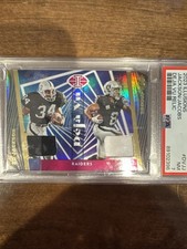 2023 Illusions - Deja Vu Relic - Bo Jackson / Josh Jacobs #DVJj PSA 7 (MEM)