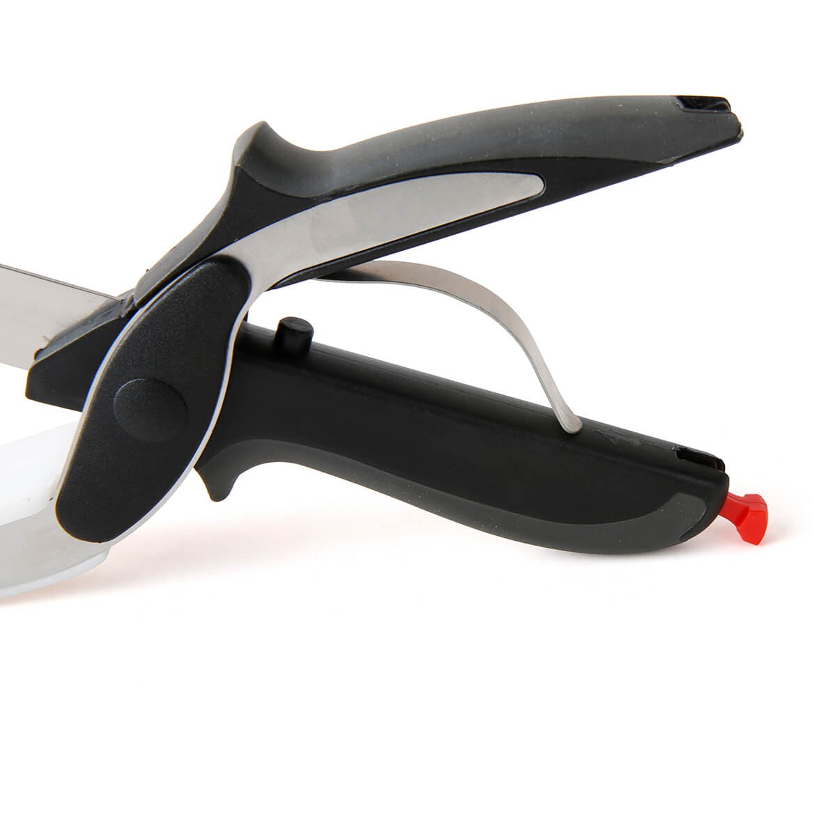 Chef's Pride 2-in-1 Cutting Board Scissors, All-in-One Spring-Powered Kitchen Sh