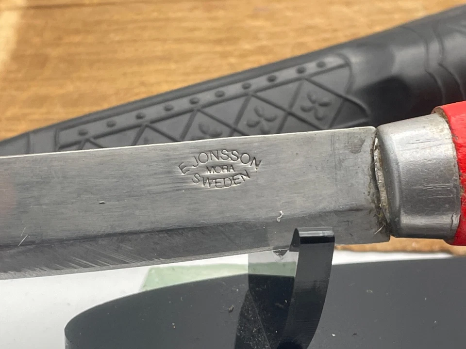 Cuchillo de hoja fija vintage E Jonsson Mora Suecia Puuko--2034.24 Foto 3 de 4