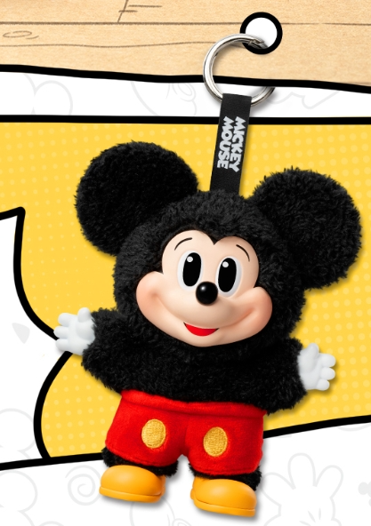 Authentic Disney Mickey and Friends Vinyl Face Confirmed Keyring Plush Doll  HOT