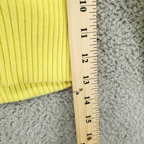 American Eagle Yellow Full Zip Youth L Hoodie Gray Faux Fur Lined Hood - Picture 9 of 15