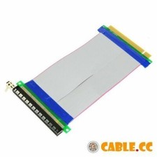 PCI-E Express 16X to 16x Male to Female Riser Extender Card Ribbon 20cm Cable