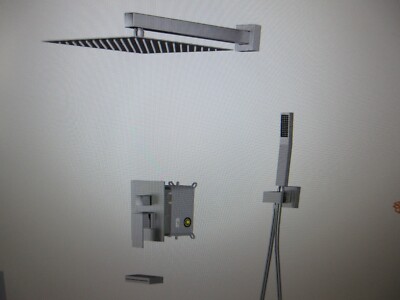 Lordear Single Handle 3-Spray Tub and Shower Faucet 1.8 GPM in. Brushed Nickel