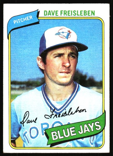 1980 Topps Dave Freisleben #382 Toronto Blue Jays L2 - Picture 1 of 2