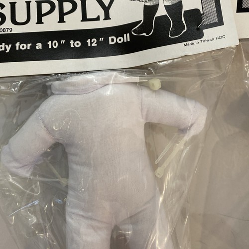 Soft Doll Body LOU DAVIS WHOLESALE DOLL SUPPLY BODY 10" TO 12" DOLL NEW Lot 6 - Picture 9 of 11