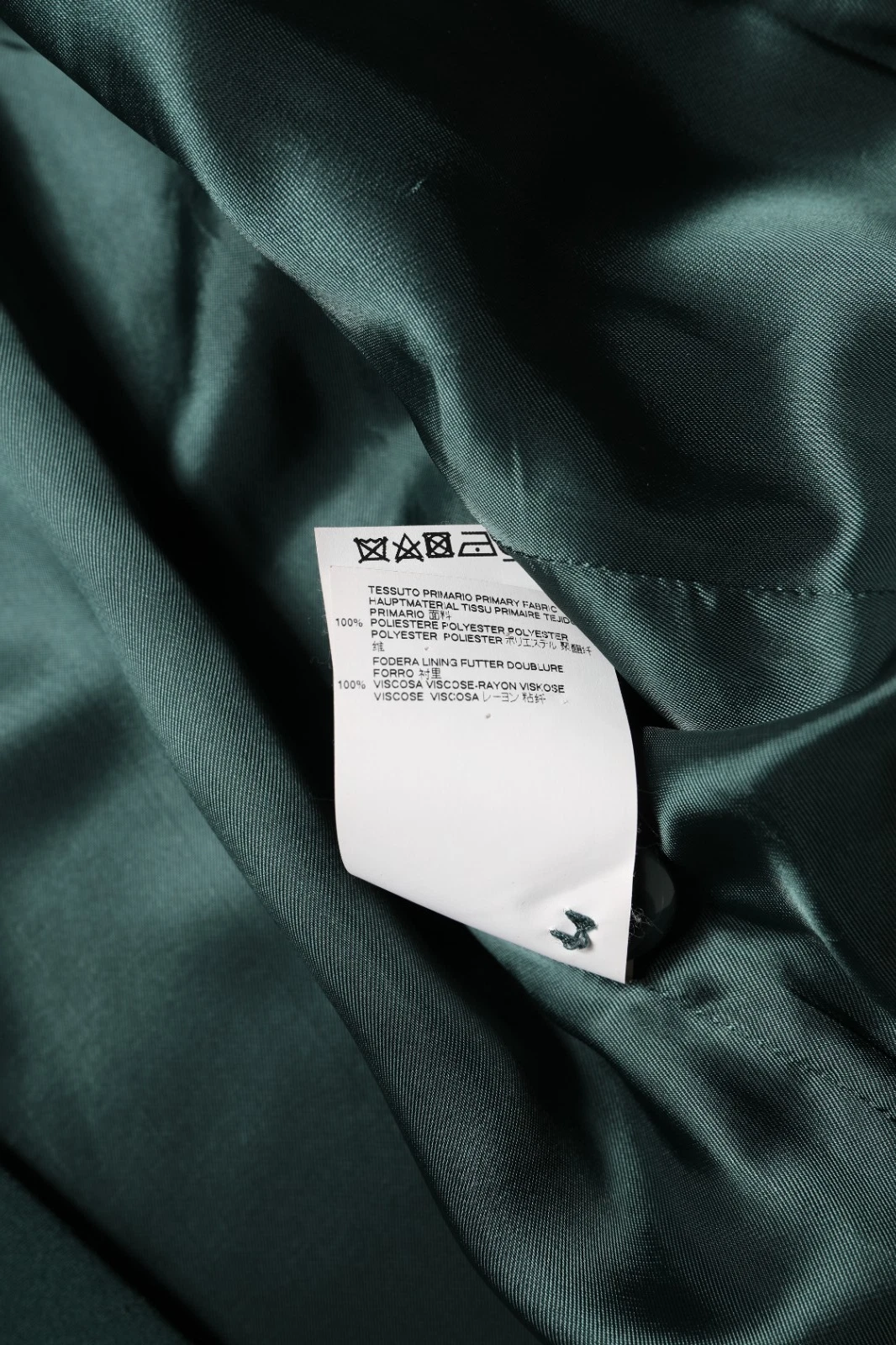 MAISON MARGIELA Giacca Cappotto Verde Monopetto Un Bottone IT40 US6 S 540usd