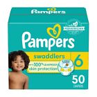 Pampers Swaddlers Diapers - Size 6, 50 Count, Ultra Soft Disposable Baby Diapers