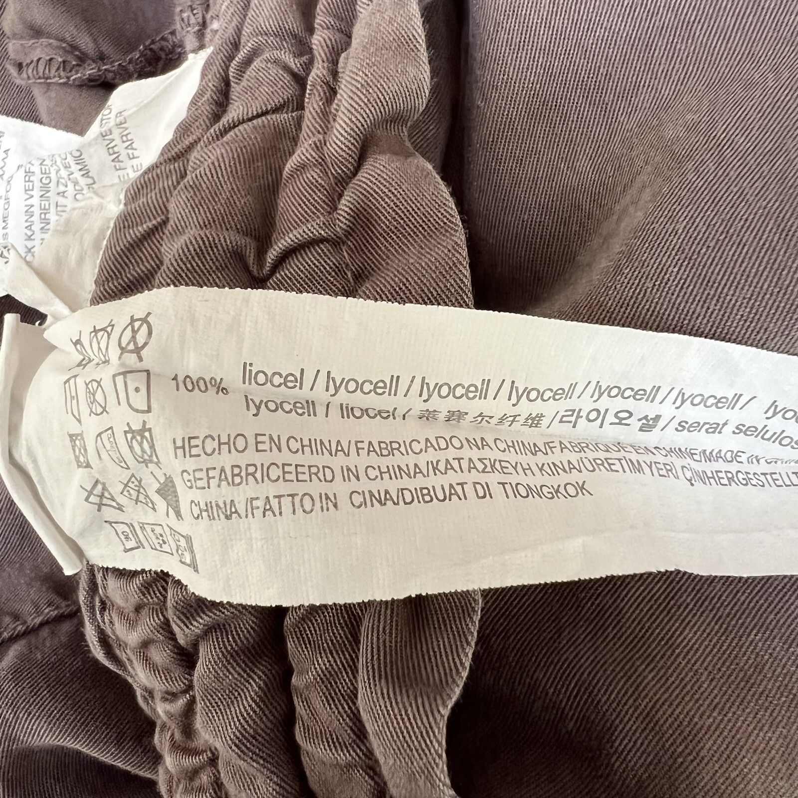 Pull & Bear brown drawstring ruched stretch waist… - image 4