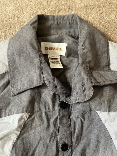 Diesel Small Sleveless Grey Bodysuit Button up New W/O Tags - Picture 3 of 6