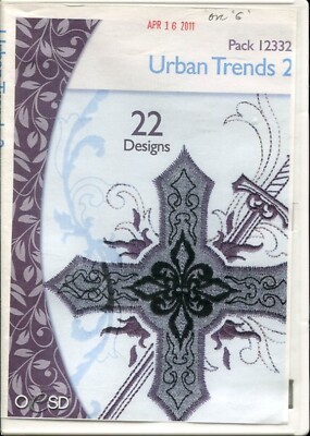 OESD - EMBROIDERY TAKE OUT - URBAN TRENDS 2 - 22 DESIGNS - PACK 12332 - CD