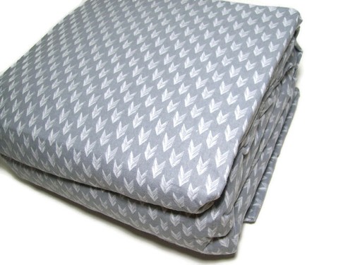 Cuddl Duds Heavyweight Cotton Gray Arrow Head Flannel Queen Sheet Set New - Picture 2 of 4