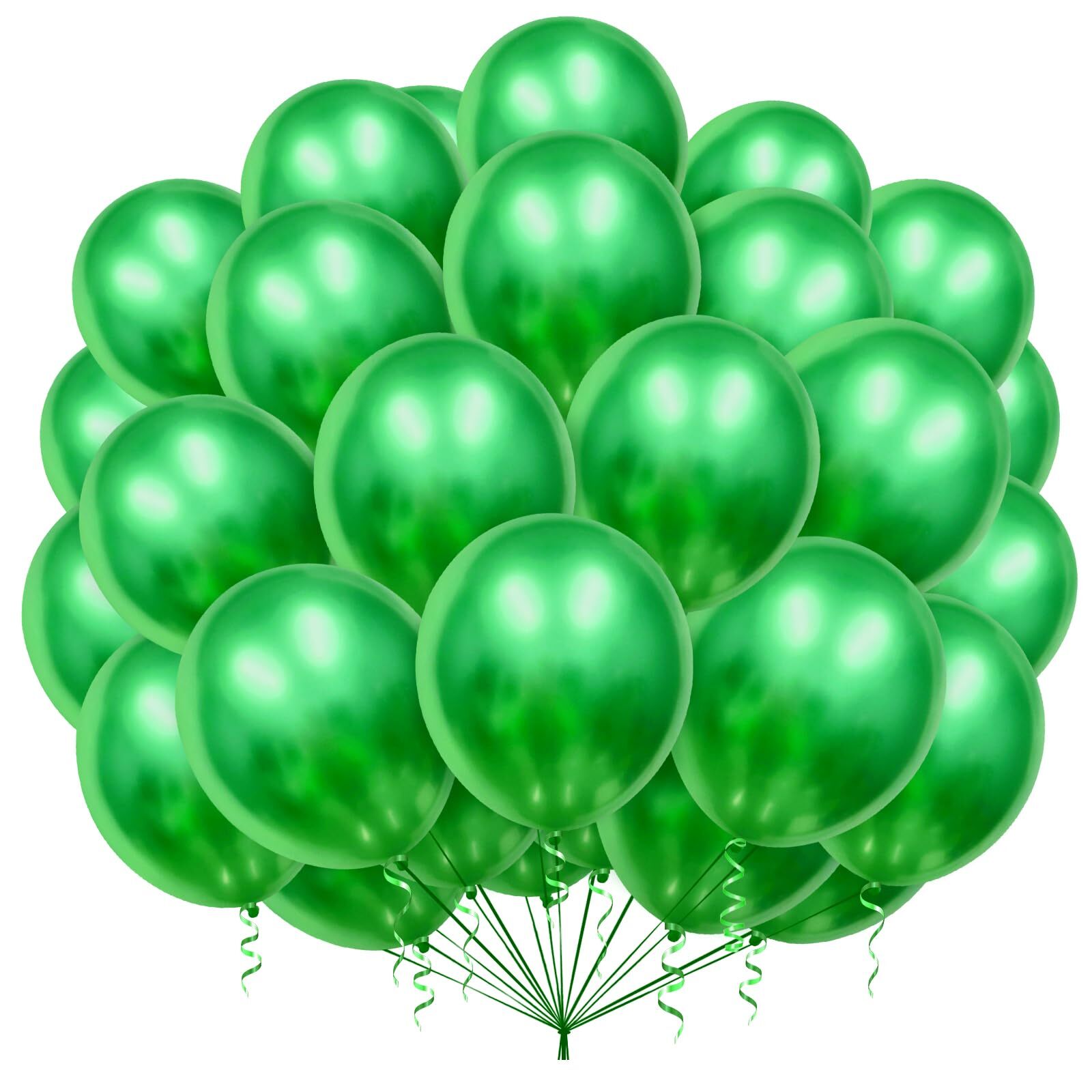 Globos Verde100 Piezas 12 Pulgadas Globos Verde Látex Verde GlobosHelio Aire...