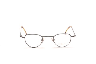 Braun Classics Brille klein Panto Unisex Metall Dunkel Grau Mod 131 40-23mm BC3