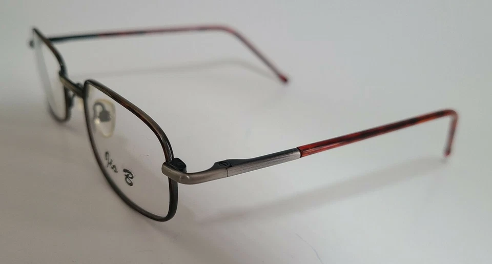 VINTAGE JIO BENDINI JBK708 EYEGLASSES FRAME BROWN/SILVER ITALY DESIGN RETAIL$150 - Image 3 of 4