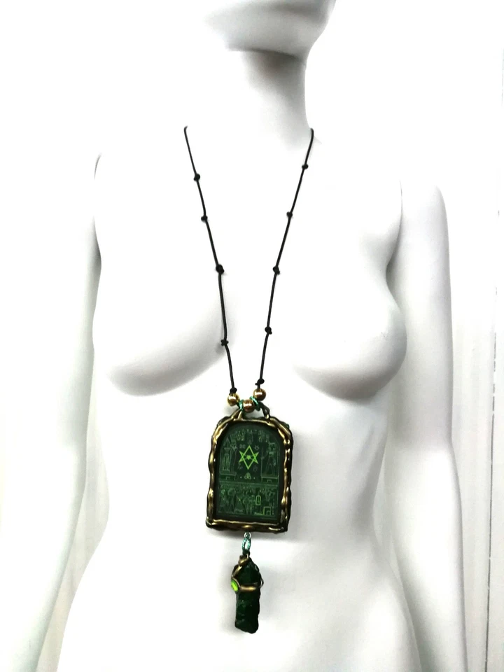 Antique Book Magic Secret Esoteric Old Egypt Emerald Tablet Thoth Egyptian God - Image 2 of 4