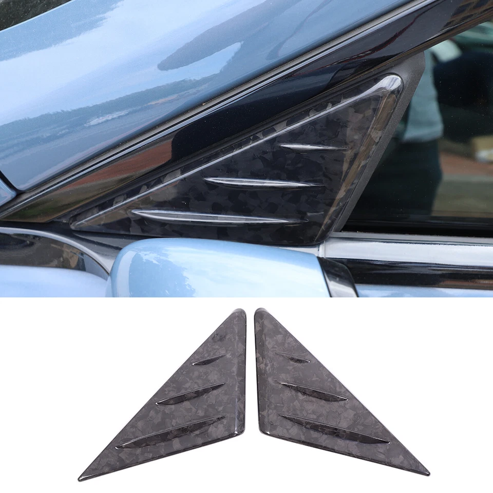 Forged A-Pillar Front Door Triangle Cover Trim for BMW 8 Series G14 15 16 19-22 - Image 2 of 4