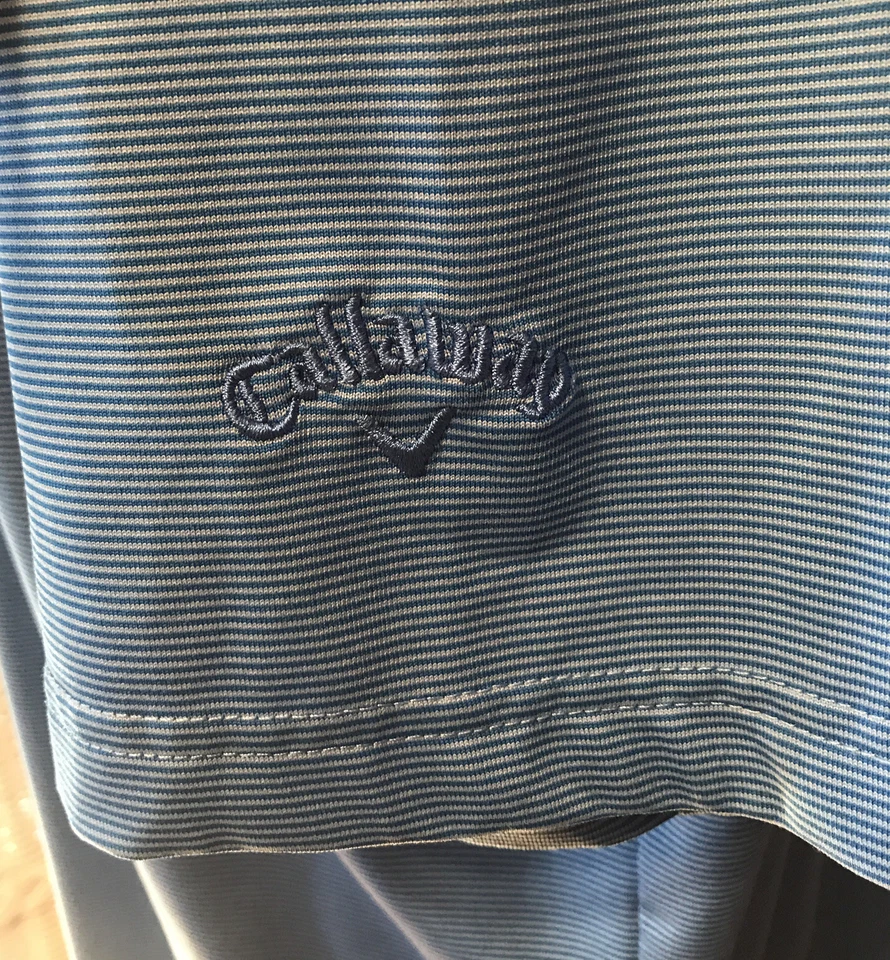 Callaway Opti Dri Mens Polyester Golf Polo Shirt XL Magnetic Blue - Image 3 of 4