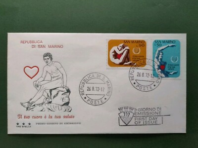 YOUR HEART IS YOUR HEALTH - REPUBLIC OF SAN MARINO FIRST DAY ENVELOPE