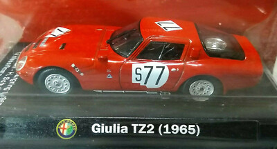 ALFA ROMEO-GIULIA TZ2-DEL 1965-OFFICIAL LIC. ALFA ROMEO-ORIGINAL BOX-1:43