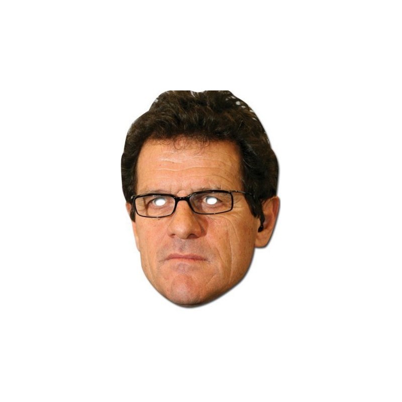 Fabio Capello Face Mask Football Player Fancy Dress Party Character
