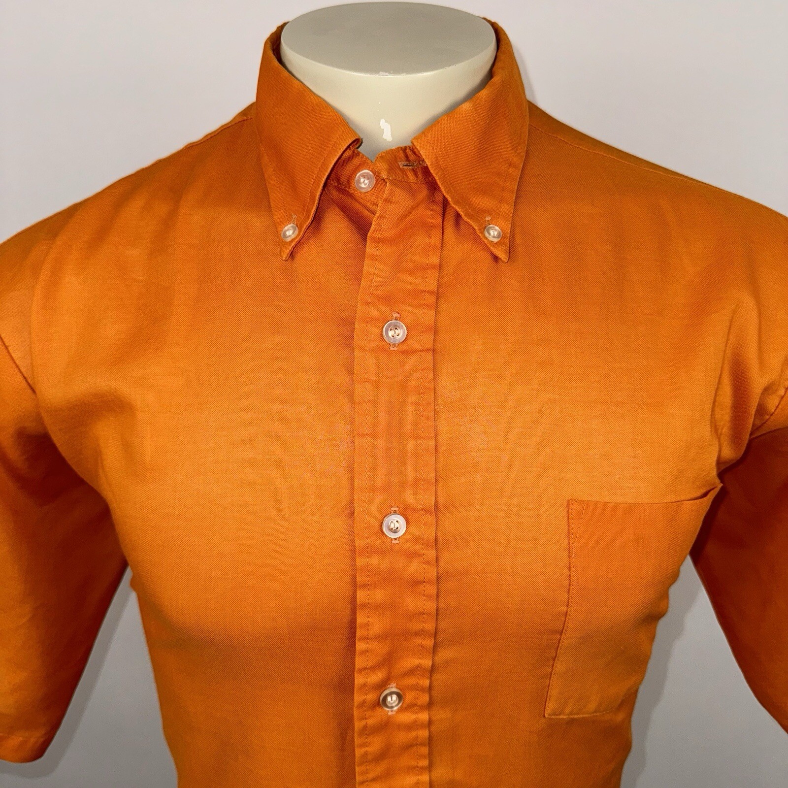 FILA Manhattan Vestito Camicia University Row Atomic Madmen Vintage Anni 60 Arancione Uomo Large