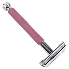 Parker 29L Lavender Women's Safety Razor & 5 Double Edge Blades  Butterfly Open 