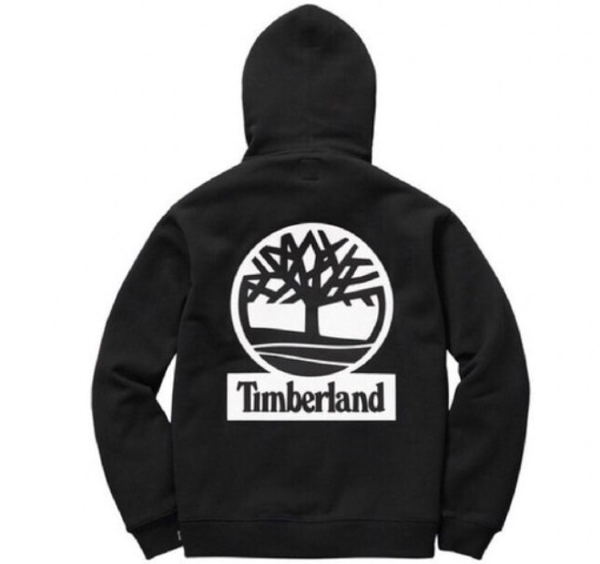 Supreme X Timberland Black Hooded Sweatshirt FW16 DS BRAND Supreme X Timberland Black Hooded Sweatshirt FW16 DS BRAND