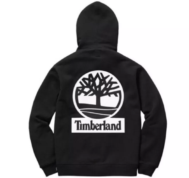 Supreme X Timberland Black Hooded Sweatshirt FW16 DS BRAND NEW Size M Hoodie