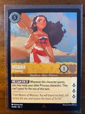 2023 Disney Lorcana The First Chapter Moana Of Motunui 14/204 Foil Rare