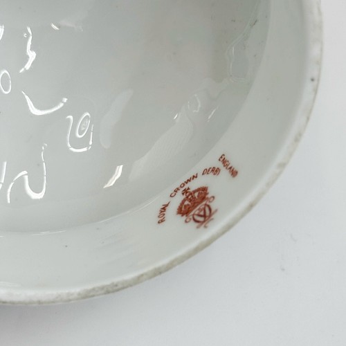 Paar Royal Crown Derby England Porzellanurnen mit Deckel Blumen 1895 - Bild 7 von 8
