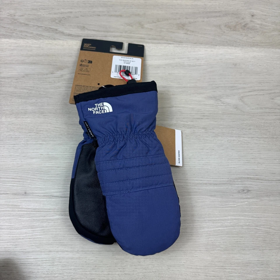 The North Face Montana Ski Mitt Kids Size XL Blue Black Warmest Mittens - Image 2 of 3