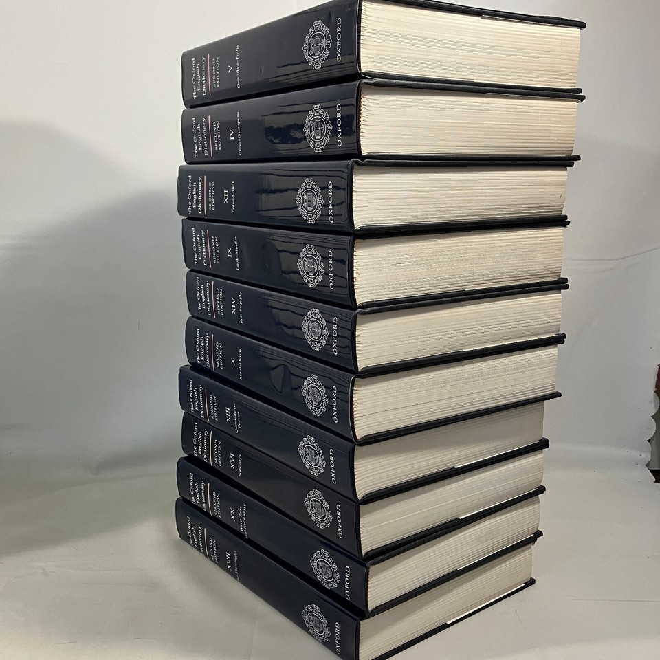 The Oxford English Dictionary Second Edition Complete 20 Vol Set HCDJ